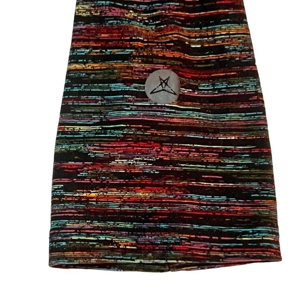 SweetLegs Plus Women's Leggings 14-22 Multicoloured Line Pattern - Picture 7 of 12